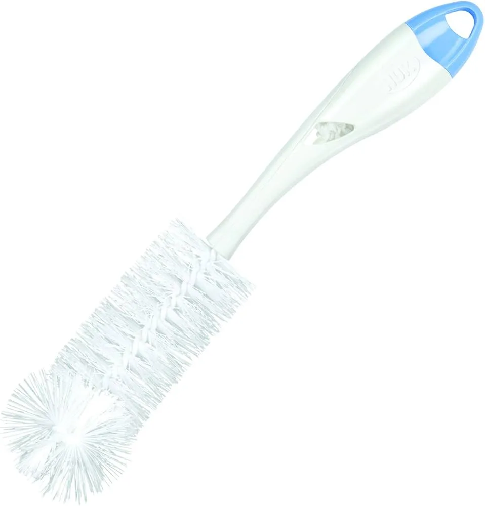 Nuk Soft Baby Bottle Brush With Teat Brush And Sponge Top, Assorted Pack