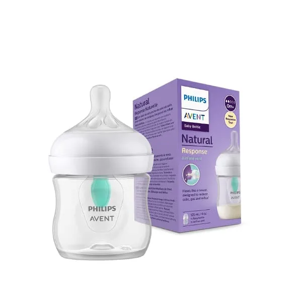 Philips Avent Natural Glass Baby Bottle 240ml,1M+,SCY933/01