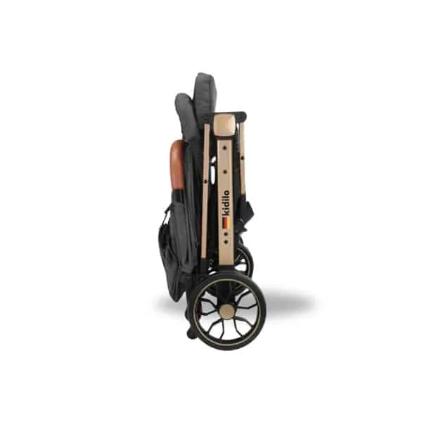 Kidilo Baby Stroller K8, Black - Image 2