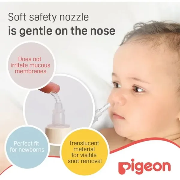 Pigeon Baby Nose Cleaner | Gentle & Safe Nasal Aspirator for Babies - Image 2