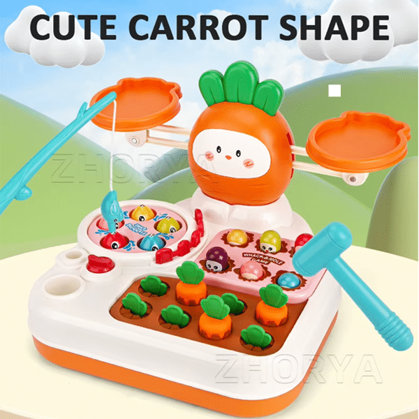 '-in-1 Balance Scale With Cute Carrot Shape