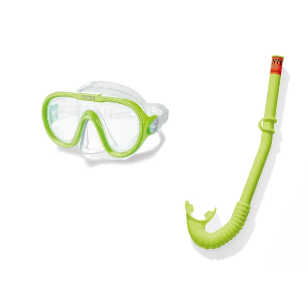 Intex AquaFlow Adventurer Snorkel & Goggles Swim Set (Multi-Colour)