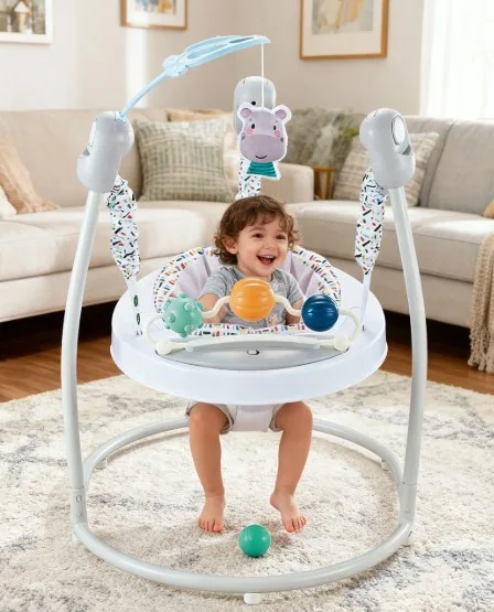 Children's 360° educational jumper-walker with toys for babies