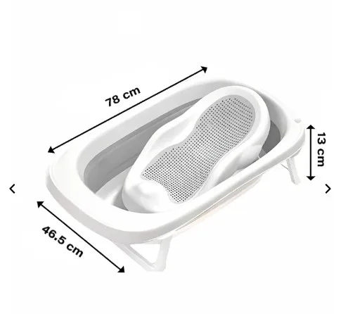 5-in-1 Foldable Baby Bathtub Set with Washbasin,Tub & Bucket for Kids - Image 3