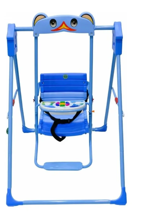 BABY SWING, Toddler Swing, Outdoor Indoor Swing Set with Safety Seat, Baby Swings for infants, Swing Sets for Backyard, Swingset for Kids, Infants and Babies , Blue - Image 2