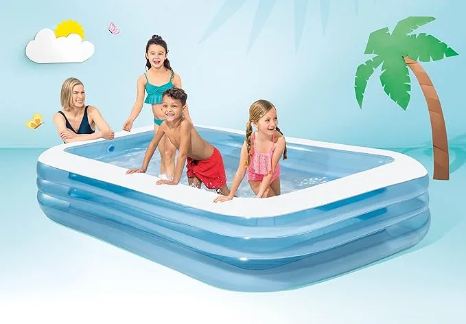 Intex Inflatable Family Pool, Blue , 305 X 183 56 Cm, 58484NP