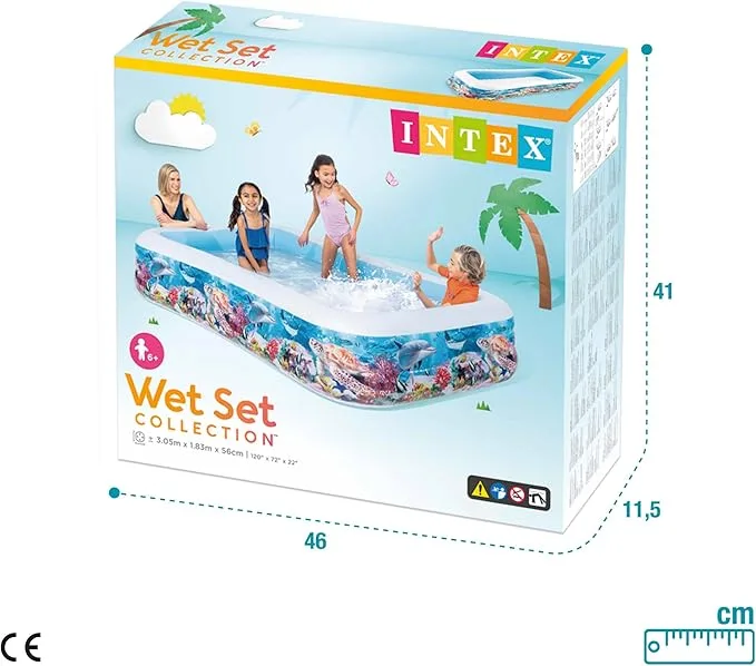 Intex Tropical Reef Family Pool Multicolour 305x183x56cm - Image 2