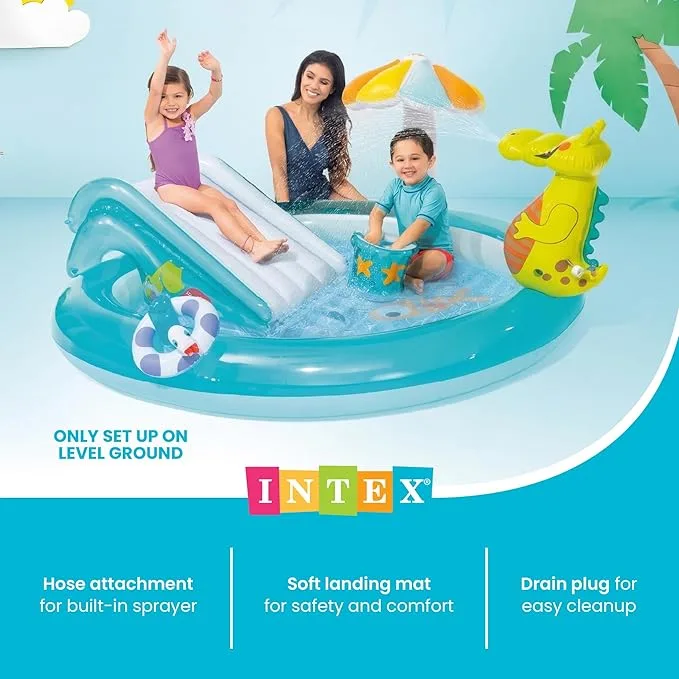 Intex Gator Inflatable Play Center, for Ages 2+ - Image 2